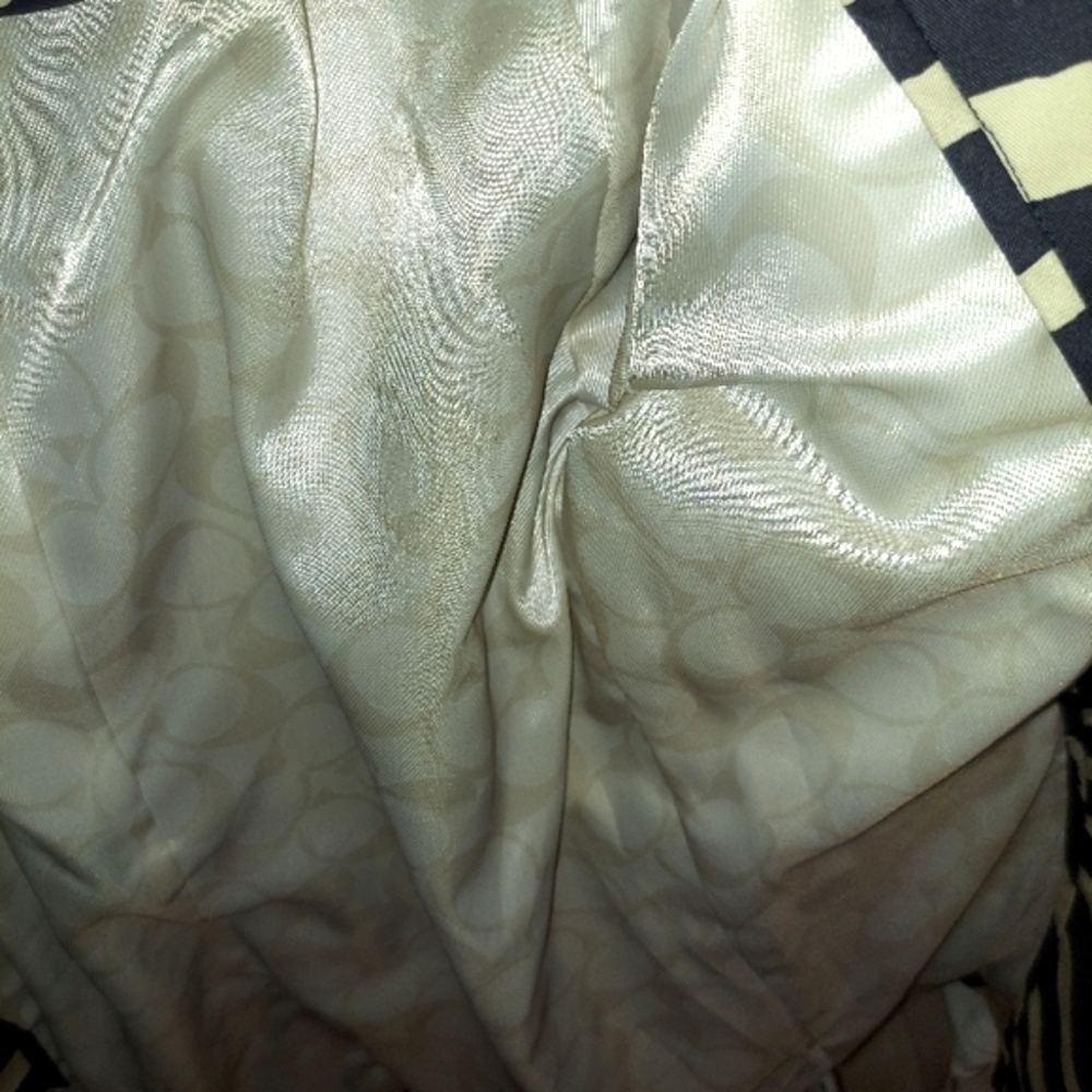 Coach Signature Zebra Pattern Lightweight Cotton … - image 8